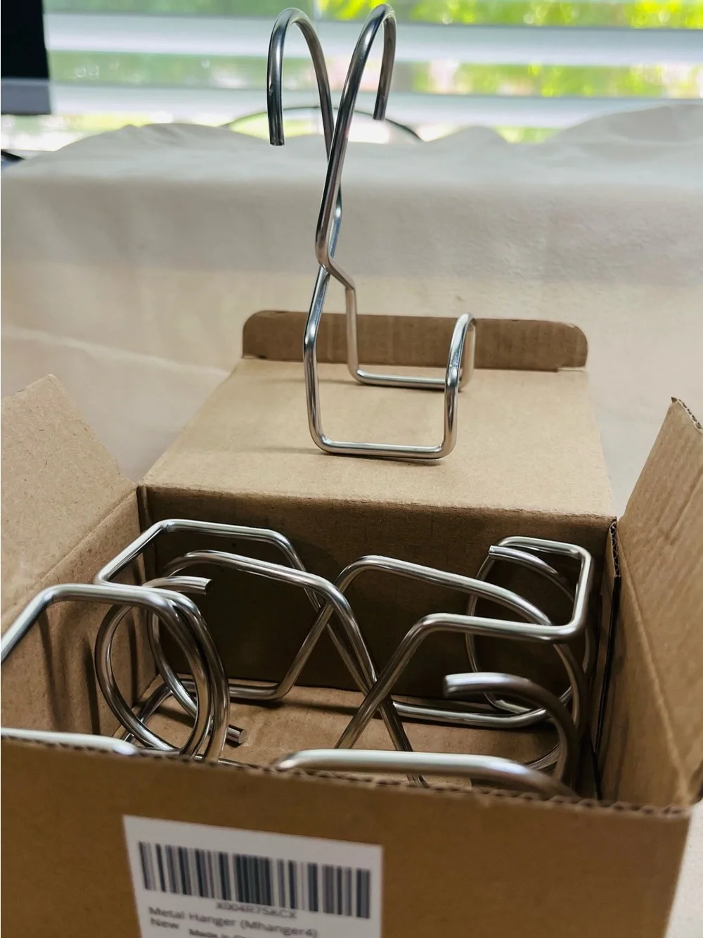Chrome Metal Closet Purse Hanger Set - Silver - 4 Hangers.